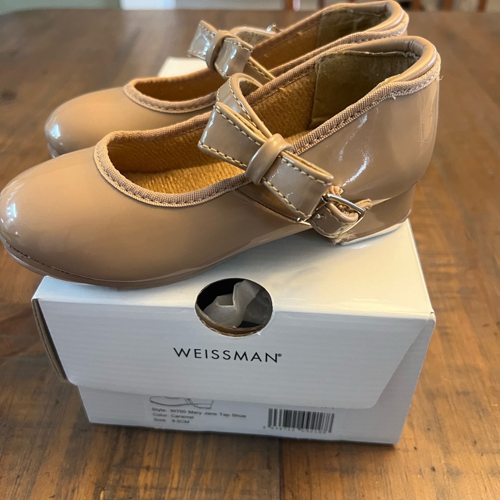 Weissman Mary Jane Tap Shoe Caramel 9.5C Preowned